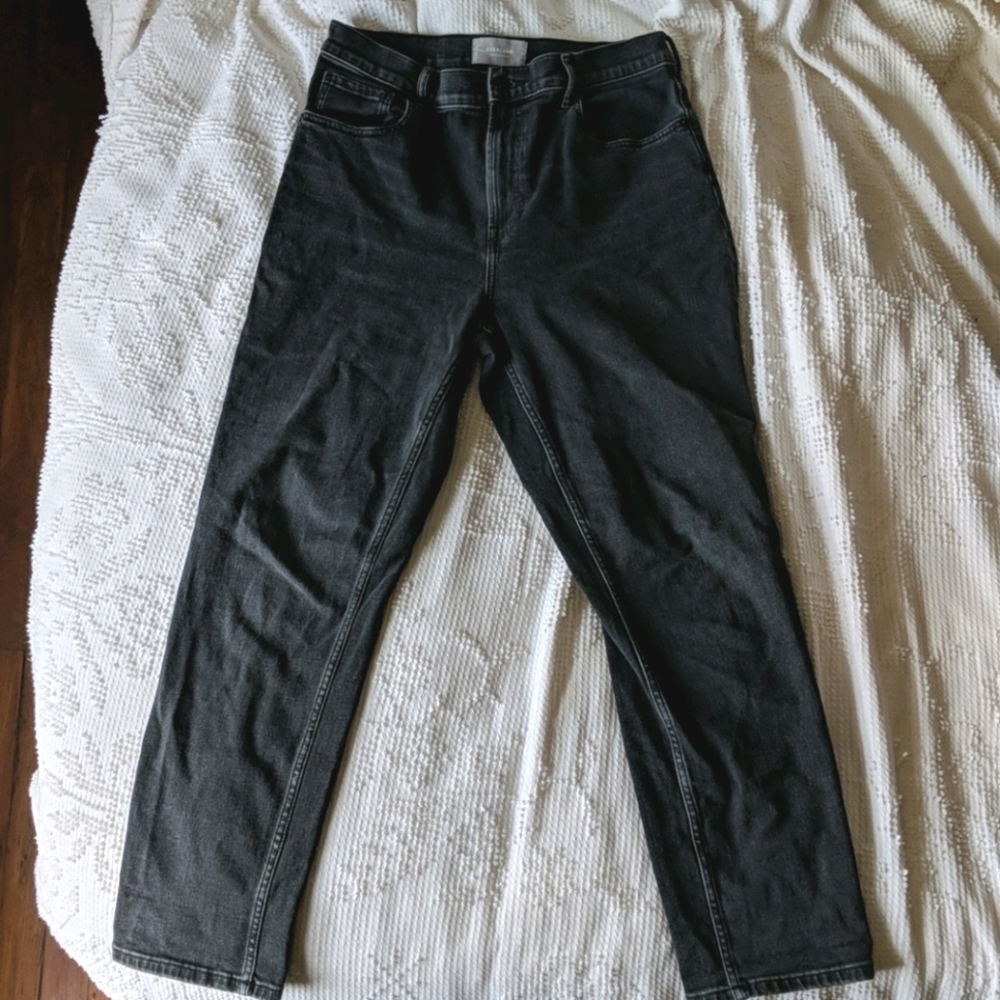 Everlane The Cheeky Jean in washed black size 31